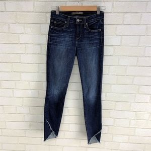 Joes Jeans "The Icon" Midrise Skinny, Frayed Cuff